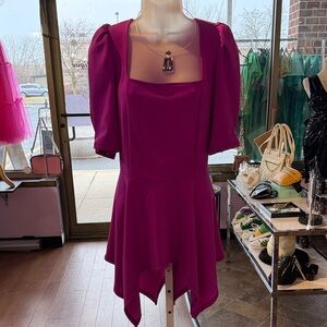 Elegant Magenta Dress